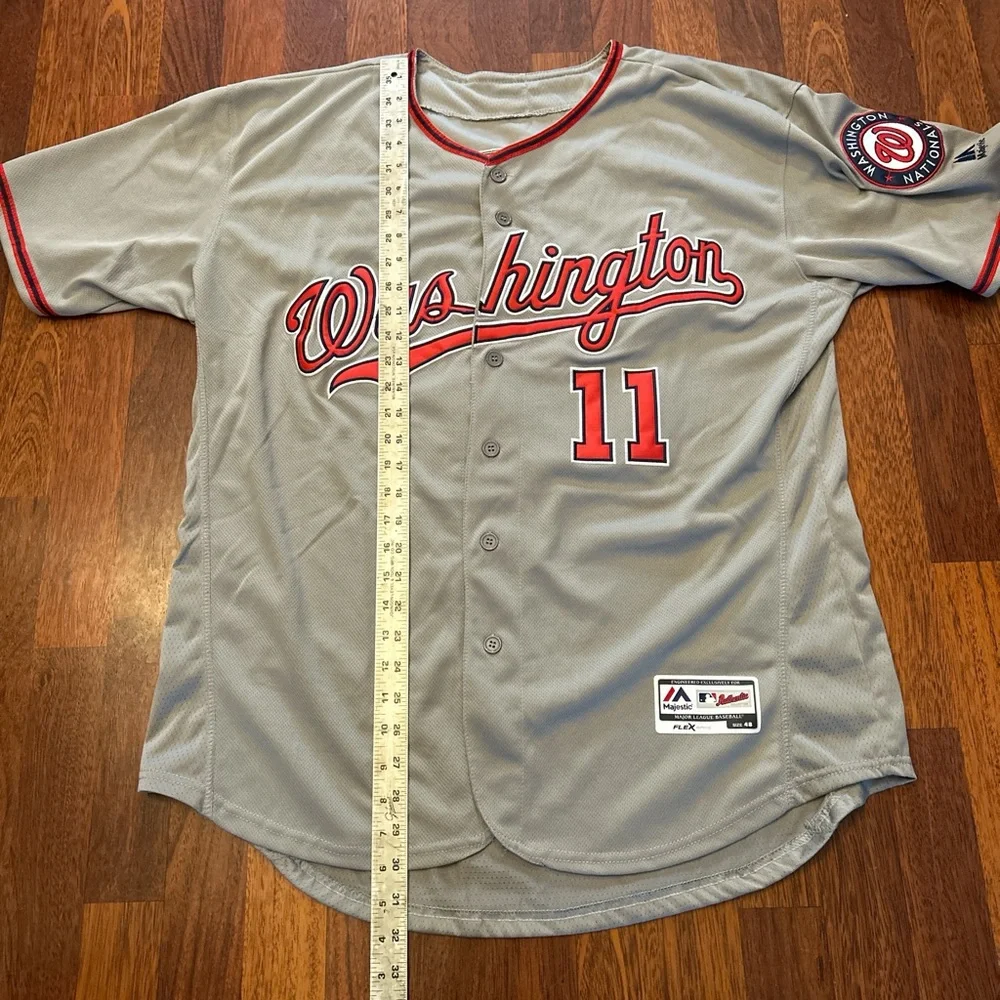 Washington Nationals Majestic FlexBase Gray Zimmerman Baseball Jersey Size 48 - Picture 3 of 6